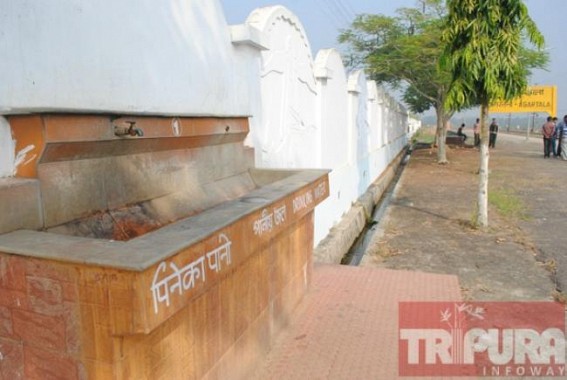 Agartala Railway station drinking water taps all dry, daily sufferings continue